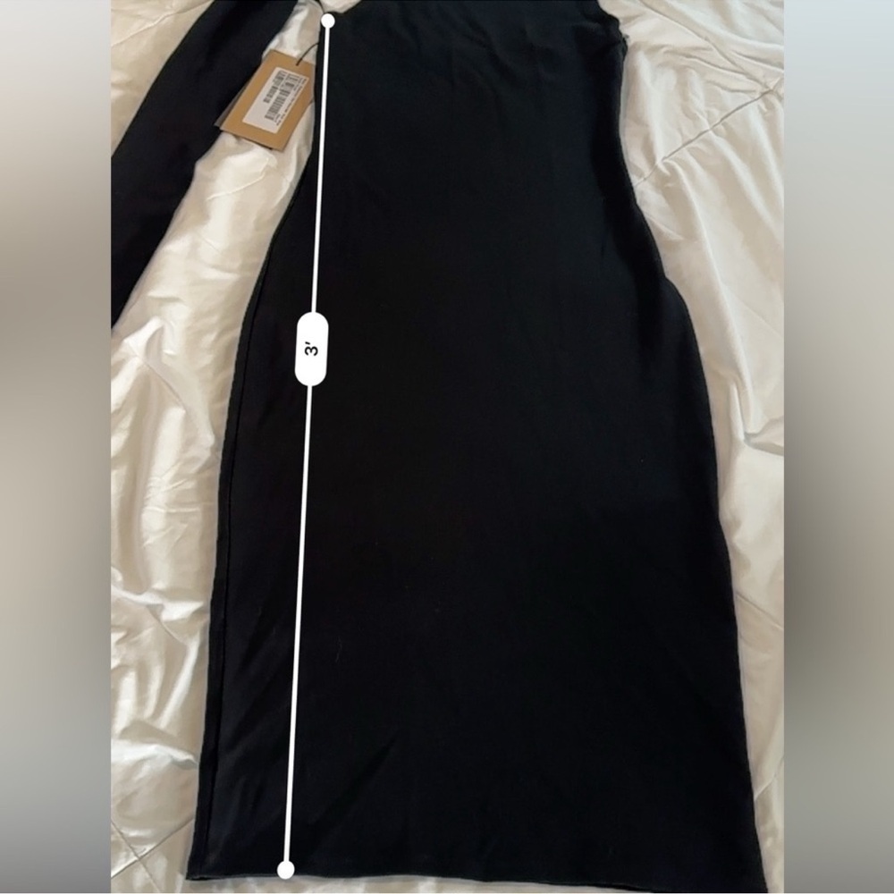 Marcella Manhattan dress Size M. NWT. Elegant Black One-Shoulder Dress - Picture 8 of 12